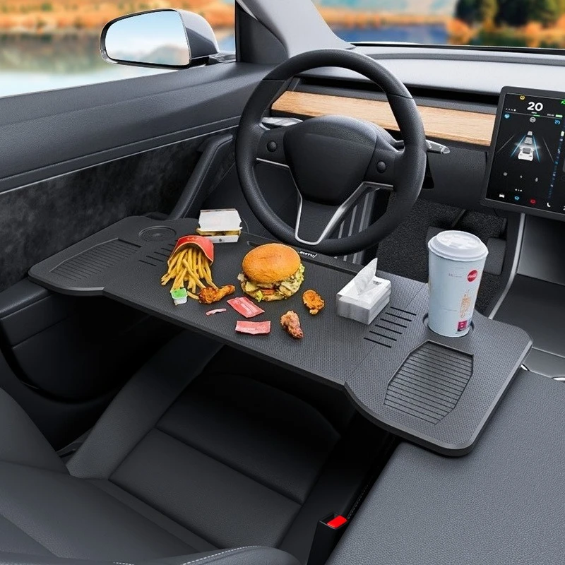 Multifunctional 3-Fold Vehicle Table for Tesla Model3/Model Y - Luxury Dining & Office Desk for New Energy Cars
Multifunctional 3-Fold Vehicle Table for Tesla Model3/Model Y - Luxury Dining & Office Desk for New Energy Cars