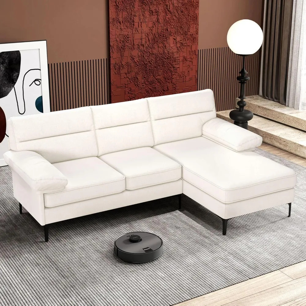 85” Convertible Sectional Sofa Couch, 3 Seat for Living Room L-Shaped Modern Chenille Fabric Modular Sofa Reversible Wide Chais
85” Convertible Sectional Sofa Couch, 3 Seat for Living Room L-Shaped Modern Chenille Fabric Modular Sofa Reversible Wide Chais