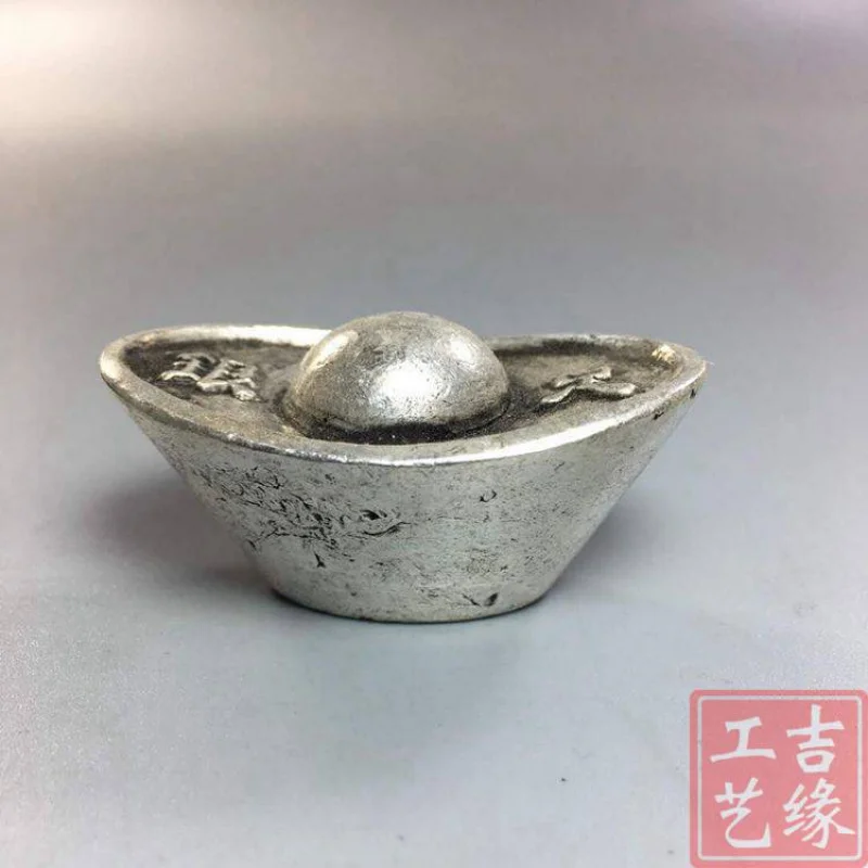 Ingot Miscellaneous Crafts Collection White Copper Silver-Plated Pure Silver Qing Sycee Antique Old Products One Piece Dropshipp
Ingot Miscellaneous Crafts Collection White Copper Silver-Plated Pure Silver Qing Sycee Antique Old Products One Piece Dropshipp