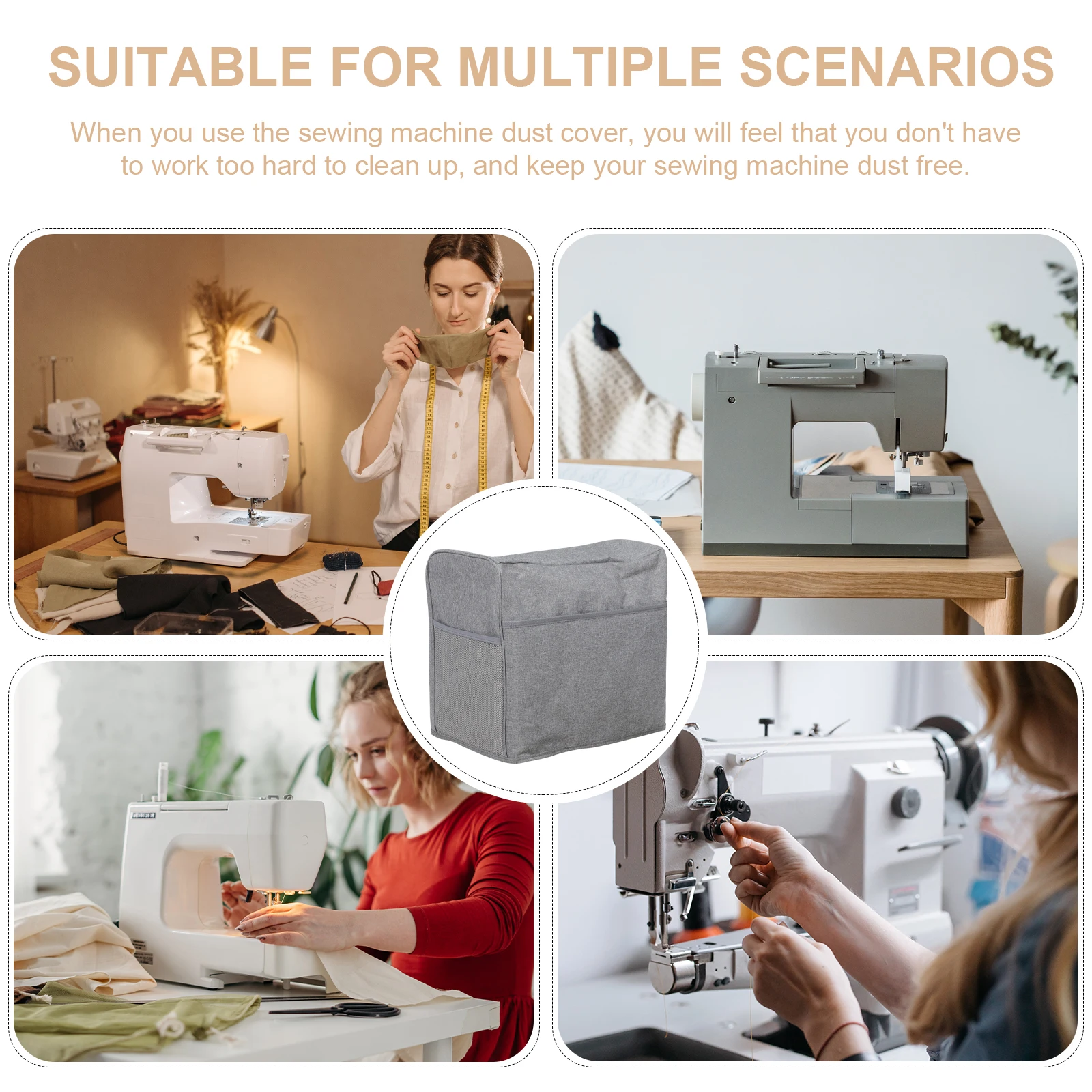 Sewing Machine Cover Waterproof Oxford Fabric Dust Protection Large Capacity Universal Fit for Home Sewing Machine Protector
Sewing Machine Cover Waterproof Oxford Fabric Dust Protection Large Capacity Universal Fit for Home Sewing Machine Protector