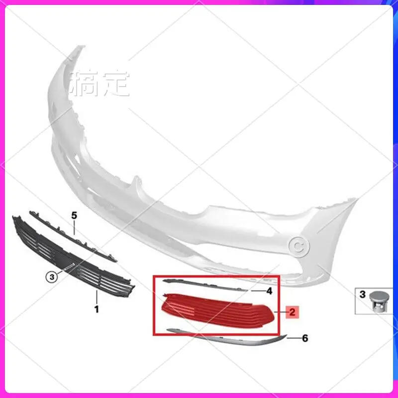 AR-1Pair Front Bumper Fog Lights Mesh Grille Cover Trim 51117358789 51117358790 51117362693 For BMW 7 Series G11, G12
AR-1Pair Front Bumper Fog Lights Mesh Grille Cover Trim 51117358789 51117358790 51117362693 For BMW 7 Series G11, G12