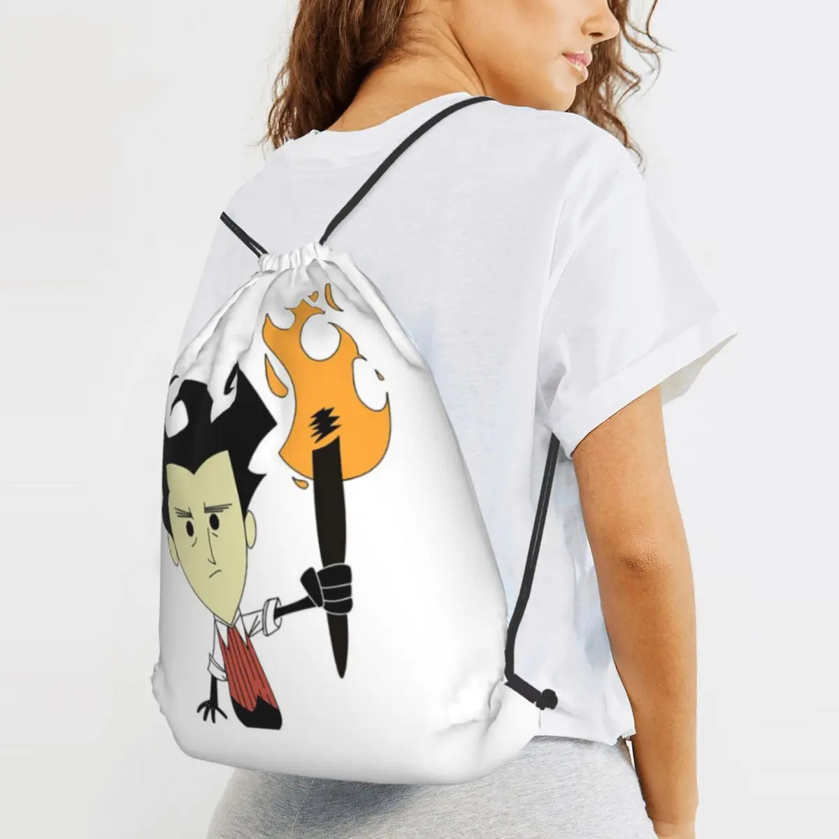 Retro Vintage Don't Starve Wilson Backpacks Fashion Drawstring Bags Sundries Bag Book Bags for Man Woman Students
Retro Vintage Don't Starve Wilson Backpacks Fashion Drawstring Bags Sundries Bag Book Bags for Man Woman Students