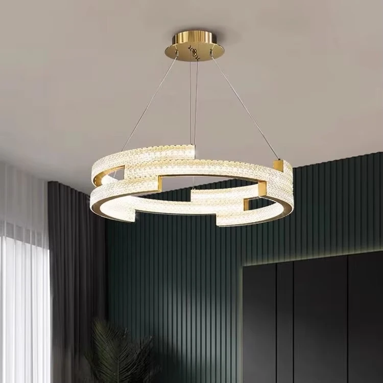 Light luxury living room chandelier, post-modern minimalist designer high-end restaurant main light, creative personality ring
Light luxury living room chandelier, post-modern minimalist designer high-end restaurant main light, creative personality ring