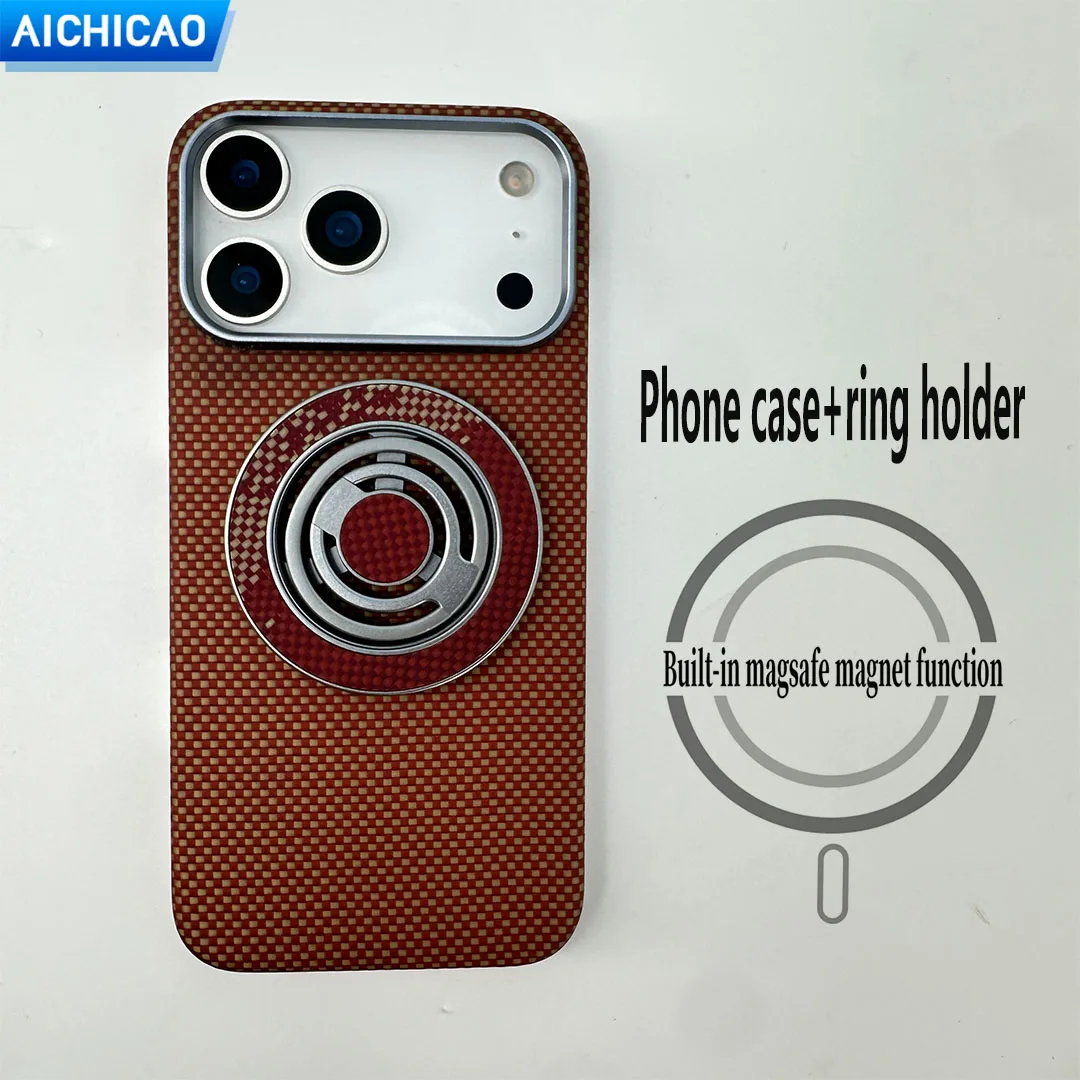 Чехол для телефона ACC-Real из углеродного волокна для iphone 17Pro/17ProMax с ультратонким солнцезащитным корпусом из арамидного волокна Magsafe
Чехол для телефона ACC-Real из углеродного волокна для iphone 17Pro/17ProMax с ультратонким солнцезащитным корпусом из арамидного волокна Magsafe