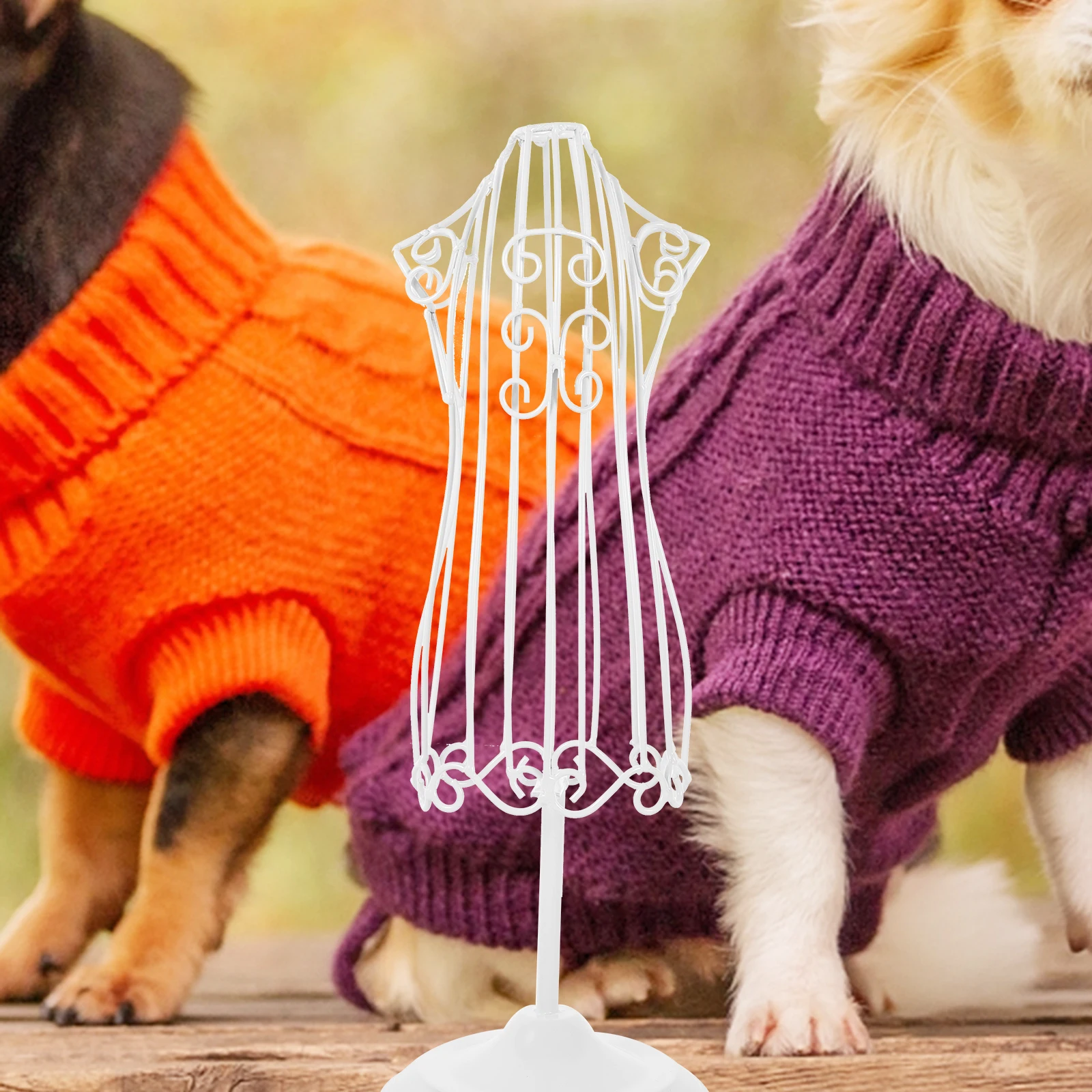 Iron Pet Model Stand Rack for Cat Dog Infant Clothes Display White Hanger Durable Wrinkle Free Multi Direction Pets Coats
Iron Pet Model Stand Rack for Cat Dog Infant Clothes Display White Hanger Durable Wrinkle Free Multi Direction Pets Coats