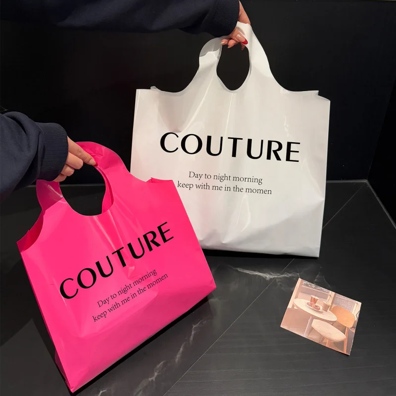 Custom. Popular High-End Clothing Store Handbag Thick Women's Clothes Shopping Bag Packaging Packing Belt Plastic
Custom. Popular High-End Clothing Store Handbag Thick Women's Clothes Shopping Bag Packaging Packing Belt Plastic