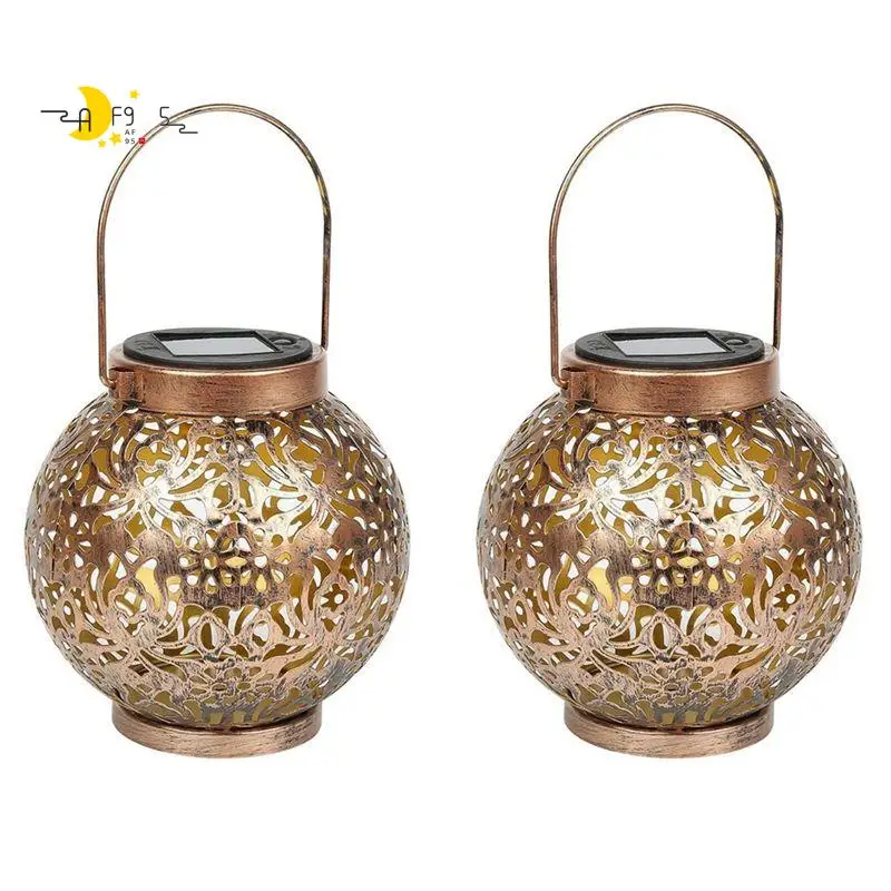 Набор из 2 солнечных фонарей AF95-2 для улицы, металлические солнечные светильники, водонепроницаемые IP55, для подвешивания, украшение для сада
Набор из 2 солнечных фонарей AF95-2 для улицы, металлические солнечные светильники, водонепроницаемые IP55, для подвешивания, украшение для сада