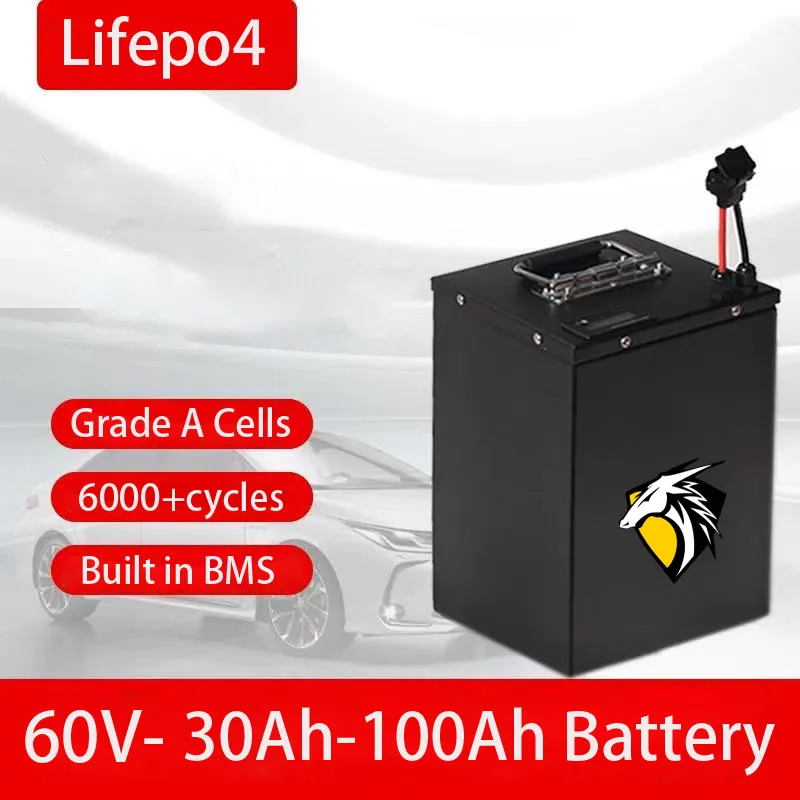 60 В 30 Ач Аккумулятор 40 Ач 50 Ач 60 Ач 70 Ач 80 Ач 90 Ач 100 Ач Литиевый Lifepo4 Для 1800 Вт 3000 Вт Двухколесная четырехколесная тележка для гольфа RV
60 В 30 Ач Аккумулятор 40 Ач 50 Ач 60 Ач 70 Ач 80 Ач 90 Ач 100 Ач Литиевый Lifepo4 Для 1800 Вт 3000 Вт Двухколесная четырехколесная тележка для гольфа RV
