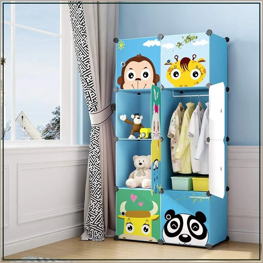 Kids Wardrobe Closet with 6 Cubes & Hanging Rod, Portable Storage Organizer for Bedroom
Kids Wardrobe Closet with 6 Cubes & Hanging Rod, Portable Storage Organizer for Bedroom
