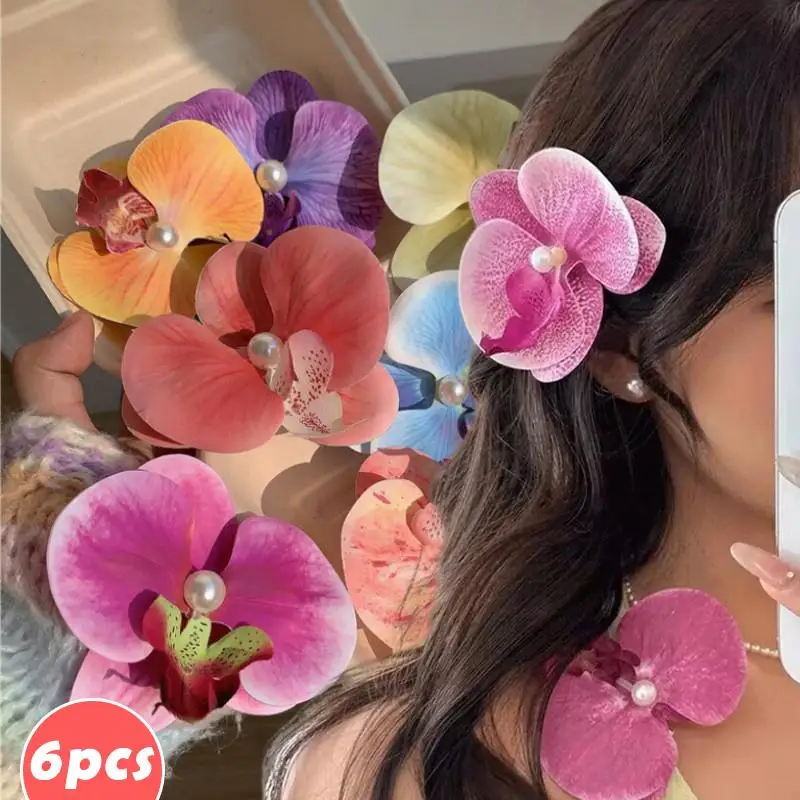 1/6Pcs Butterfly Orchid Hair Clips For Women Fashion Summer Hawaiian Simulation Headwear Floral Vacation Hair Accessories
1/6Pcs Butterfly Orchid Hair Clips For Women Fashion Summer Hawaiian Simulation Headwear Floral Vacation Hair Accessories