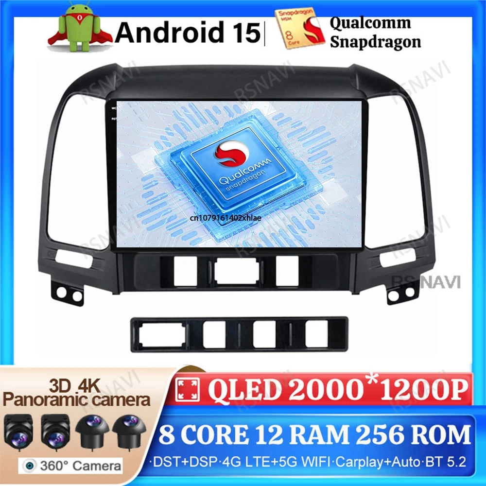 Android 15 Car Radio For Hyundai Santa Fe 2 2006-2012 Stereo Head Unit 2DIN BT Wireless Carplay Auto 4G LTE 5G WIFI Navigation
Android 15 Car Radio For Hyundai Santa Fe 2 2006-2012 Stereo Head Unit 2DIN BT Wireless Carplay Auto 4G LTE 5G WIFI Navigation