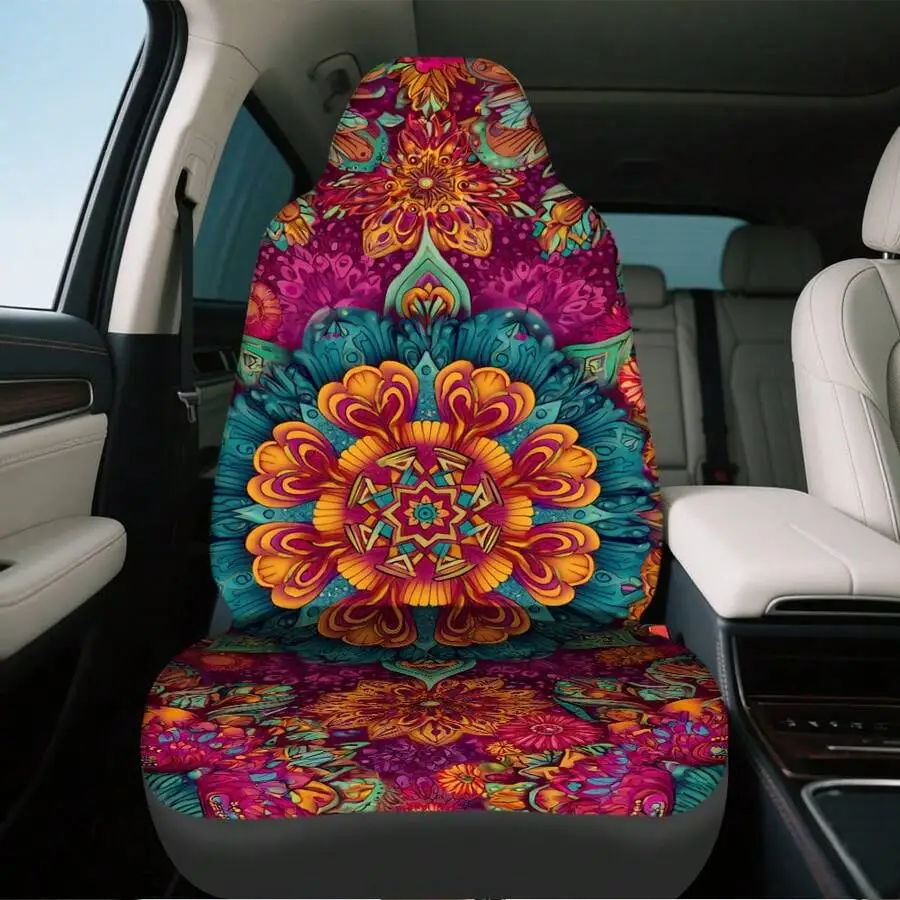 Bohemian Floral Mandala Car Seat Cover Set Machine Washable Universal Fit All Seasons
Bohemian Floral Mandala Car Seat Cover Set Machine Washable Universal Fit All Seasons