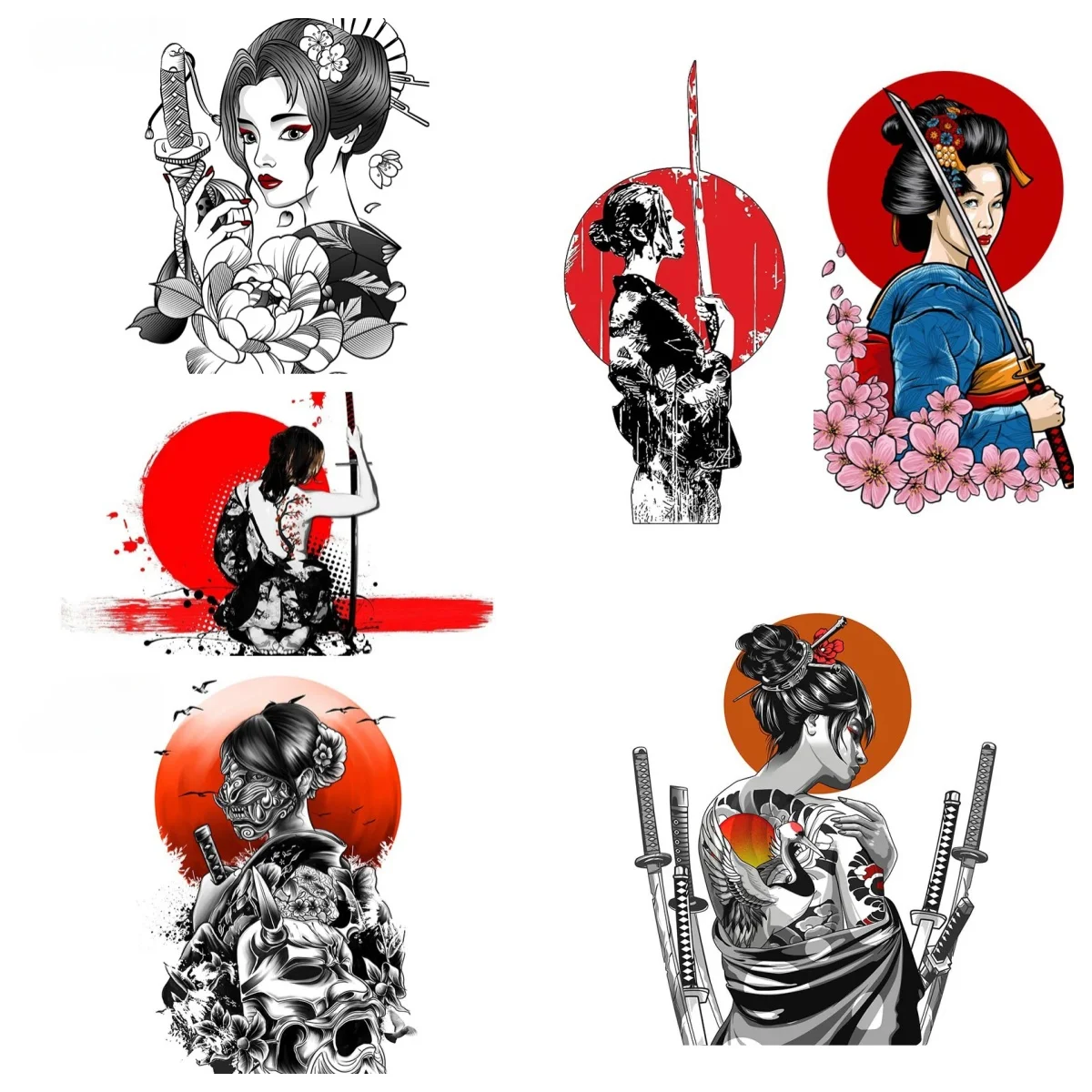 Geisha Samurai Car Stickers PVC Laptop Surfboard Scratch-Proof Vinyl Decal Windows Anime Laptop Car Accessories
Geisha Samurai Car Stickers PVC Laptop Surfboard Scratch-Proof Vinyl Decal Windows Anime Laptop Car Accessories