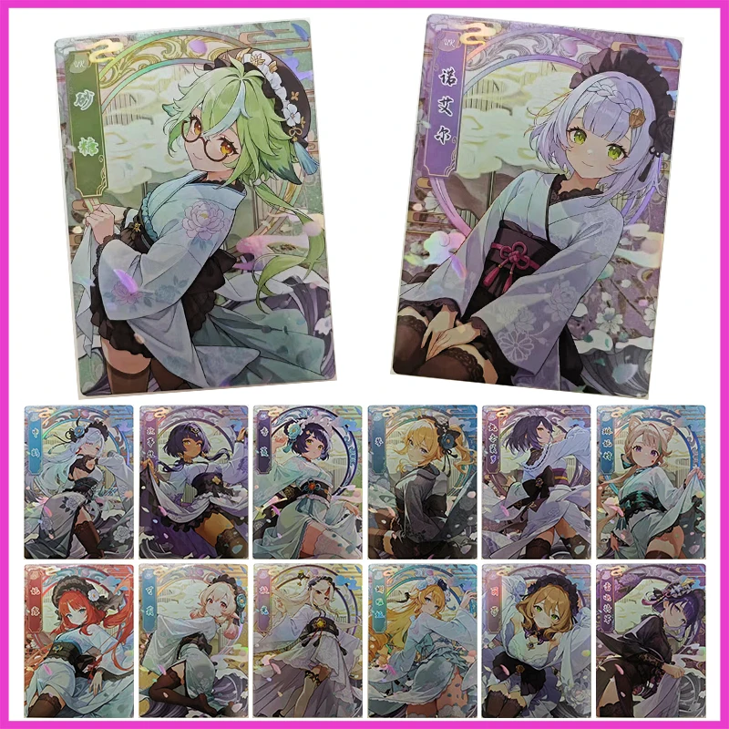 Anime Goddess Story Rare A6 UR Collectible Card Sucrose Noelle Candace Kujou Sara Nilou Ningguang Lisa Toy for boy Birthday Gift
Anime Goddess Story Rare A6 UR Collectible Card Sucrose Noelle Candace Kujou Sara Nilou Ningguang Lisa Toy for boy Birthday Gift