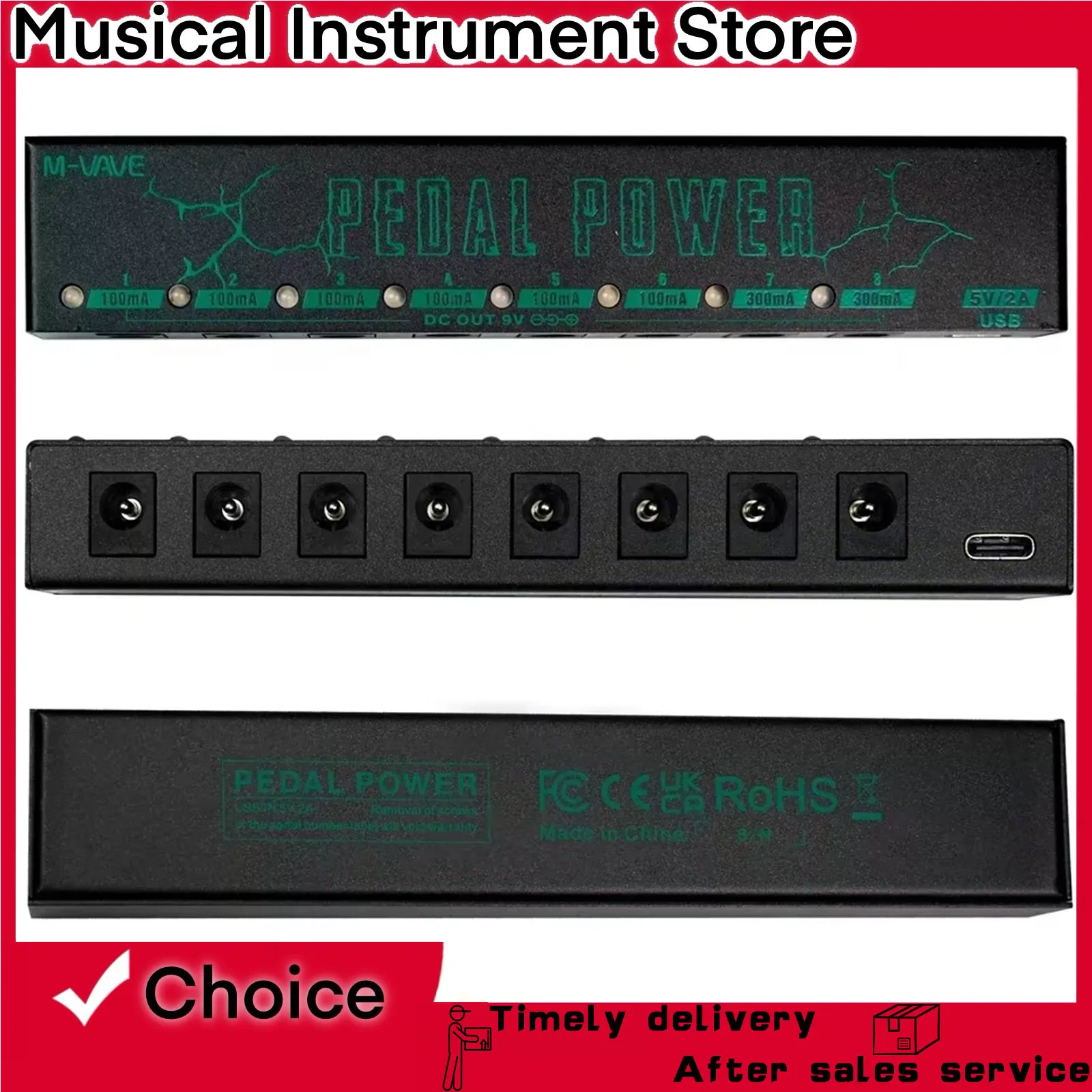 M-VAVE PEDAL POWER, источник питания для педали эффектов для электрогитары, 10 изолированных выходов постоянного тока для педали эффектов 9 В, аксессуары для гитары
M-VAVE PEDAL POWER, источник питания для педали эффектов для электрогитары, 10 изолированных выходов постоянного тока для педали эффектов 9 В, аксессуары для гитары