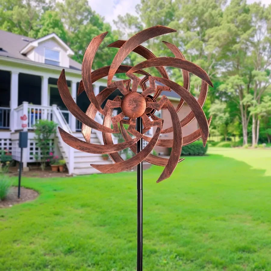 Wind Spinners Outdoor Garden Decor 360°Metal Kinetic Wind Sculpture Spinner 16W*76H inch Windmill for Yard Patio Backyard Garde
Wind Spinners Outdoor Garden Decor 360°Metal Kinetic Wind Sculpture Spinner 16W*76H inch Windmill for Yard Patio Backyard Garde