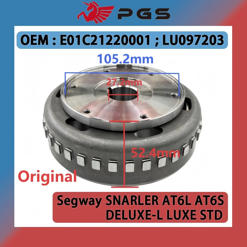 Оригинальный ротор (магнето) генератора для квадроциклов Segway Snarler AT6 OEM E01C21220001 LU097203
Оригинальный ротор (магнето) генератора для квадроциклов Segway Snarler AT6 OEM E01C21220001 LU097203