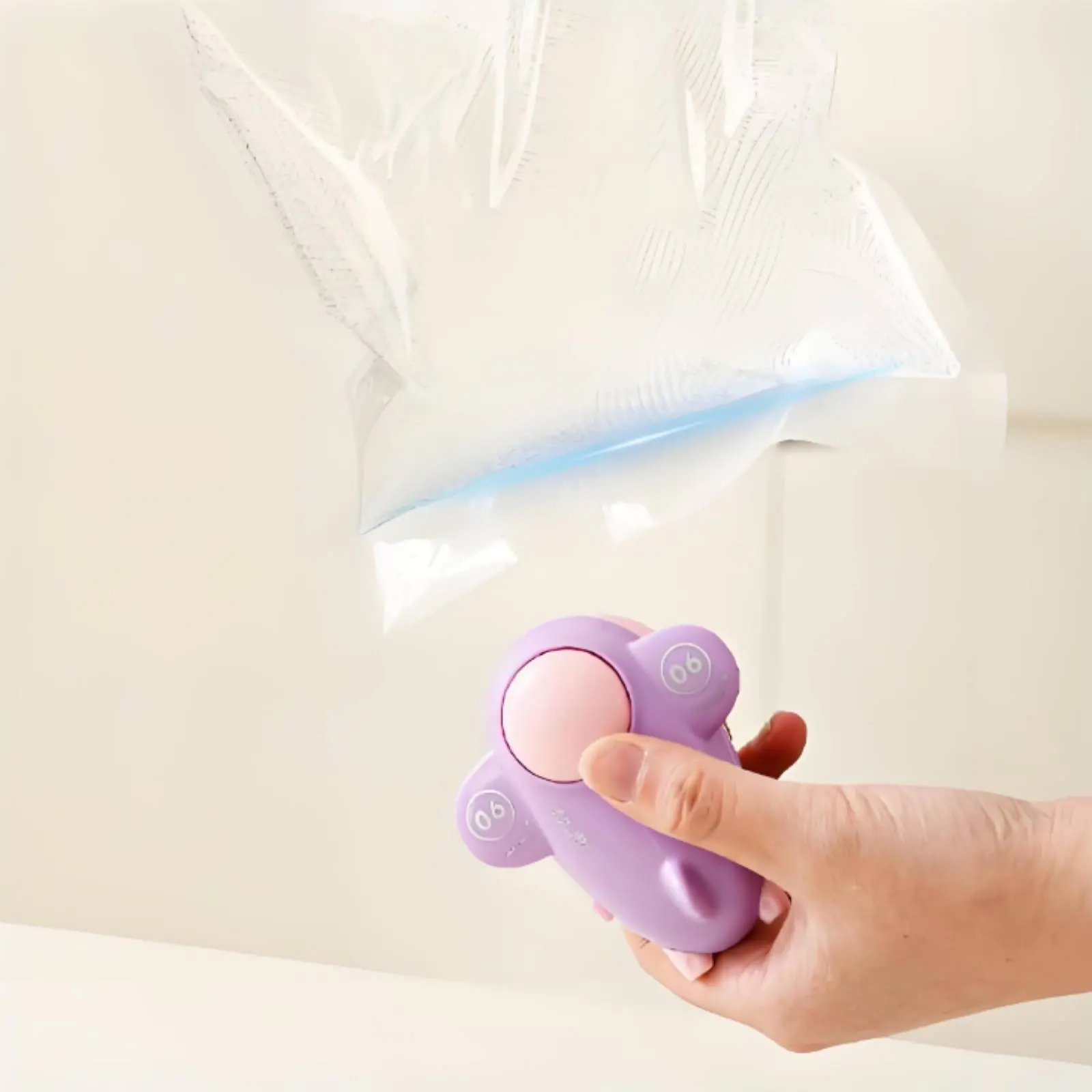 Handheld Plastic Bag Sealer Rechargeable Handheld Heat Sealer Portable Bag Resealer Press-to-Seal Food Storage Tool Compact
Handheld Plastic Bag Sealer Rechargeable Handheld Heat Sealer Portable Bag Resealer Press-to-Seal Food Storage Tool Compact