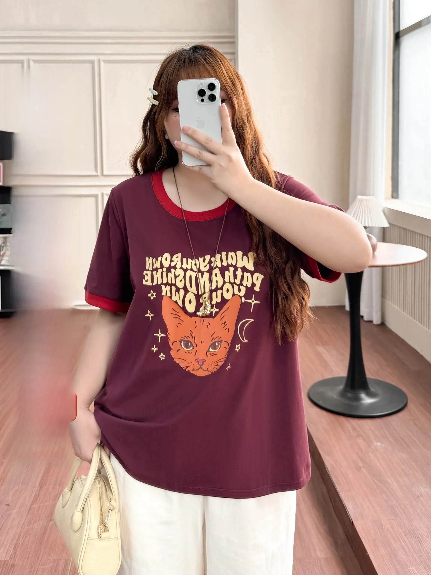 plus Size American Style T-Shirt Short Sleeve round Neck Cartoon Print Casual Breathable Summer Top for Women over 200 Pounds
plus Size American Style T-Shirt Short Sleeve round Neck Cartoon Print Casual Breathable Summer Top for Women over 200 Pounds