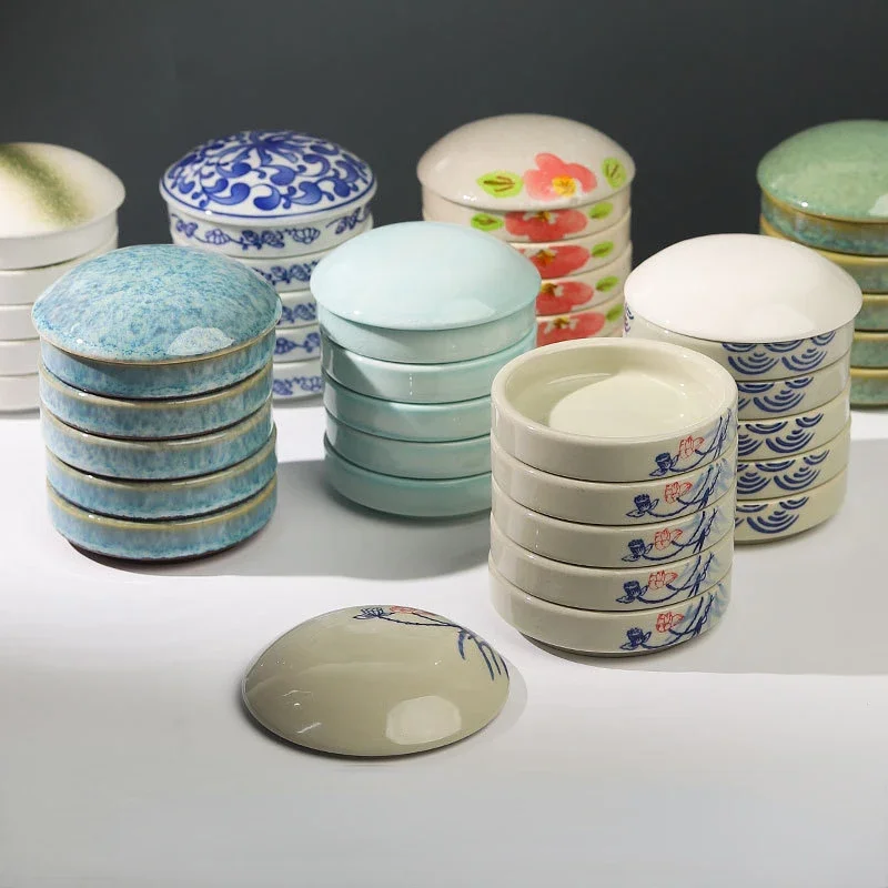 Five-layer Ceramic Palette with Cover Blue and White Porcelain Chinese Painting Pigment Ink Box Pen Wash Palette
Five-layer Ceramic Palette with Cover Blue and White Porcelain Chinese Painting Pigment Ink Box Pen Wash Palette