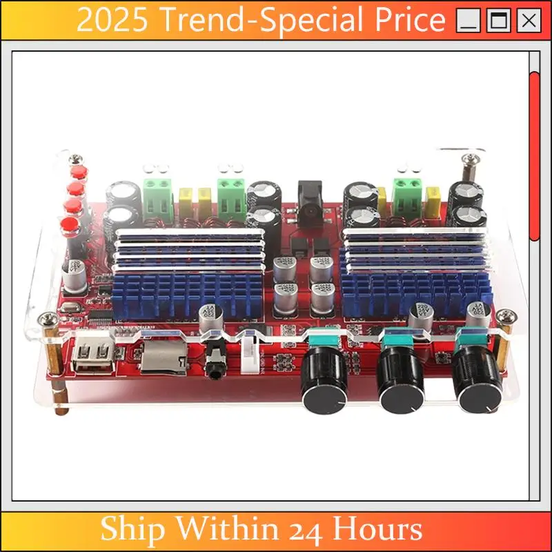 A61Z Deals TPA3116D2 Bluetooth 2.1 Digital Amplifier Board XH-M560 High Power DC12-24V U Disk TF Card Decoder Board
A61Z Deals TPA3116D2 Bluetooth 2.1 Digital Amplifier Board XH-M560 High Power DC12-24V U Disk TF Card Decoder Board