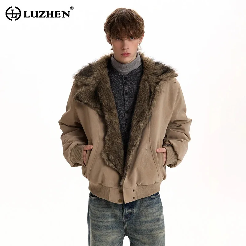 LUZHEN 2026 Winter High Quality Faux Fur Liner Warm Parka Jacket Men's Fashion Handsome Asymmetric Placket Padded Coat JY6120
LUZHEN 2026 Winter High Quality Faux Fur Liner Warm Parka Jacket Men's Fashion Handsome Asymmetric Placket Padded Coat JY6120