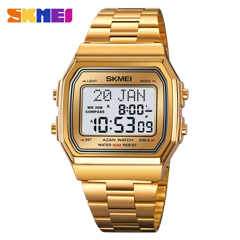Skmei Men's Watch Square Electronic Watch Bookmark Direction Prompt Multifunctional Electronic Watch
Skmei Men's Watch Square Electronic Watch Bookmark Direction Prompt Multifunctional Electronic Watch
