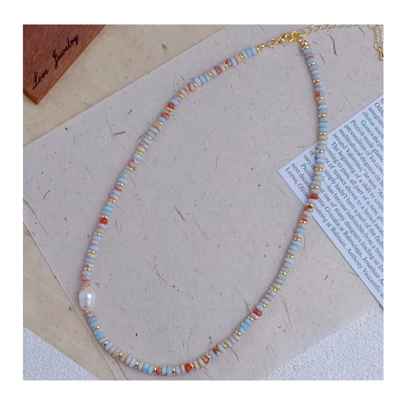 Retro Niche Tiger's Eye Stone Maillard Beaded Necklace Does Not Fade Sweater Chain Jewelry Women's High-end Sense Versatile
Retro Niche Tiger's Eye Stone Maillard Beaded Necklace Does Not Fade Sweater Chain Jewelry Women's High-end Sense Versatile