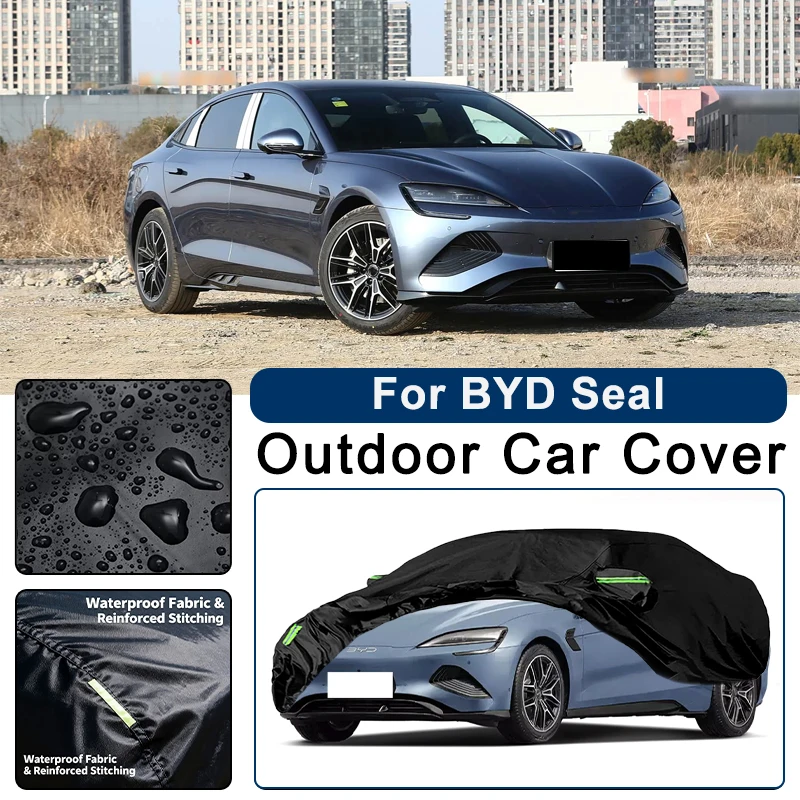 Outdoor Car Cover Waterproof Dustproof UV Sun Protection, Full Car Protector Exterior Accessories For BYD Seal 2023-2026
Outdoor Car Cover Waterproof Dustproof UV Sun Protection, Full Car Protector Exterior Accessories For BYD Seal 2023-2026