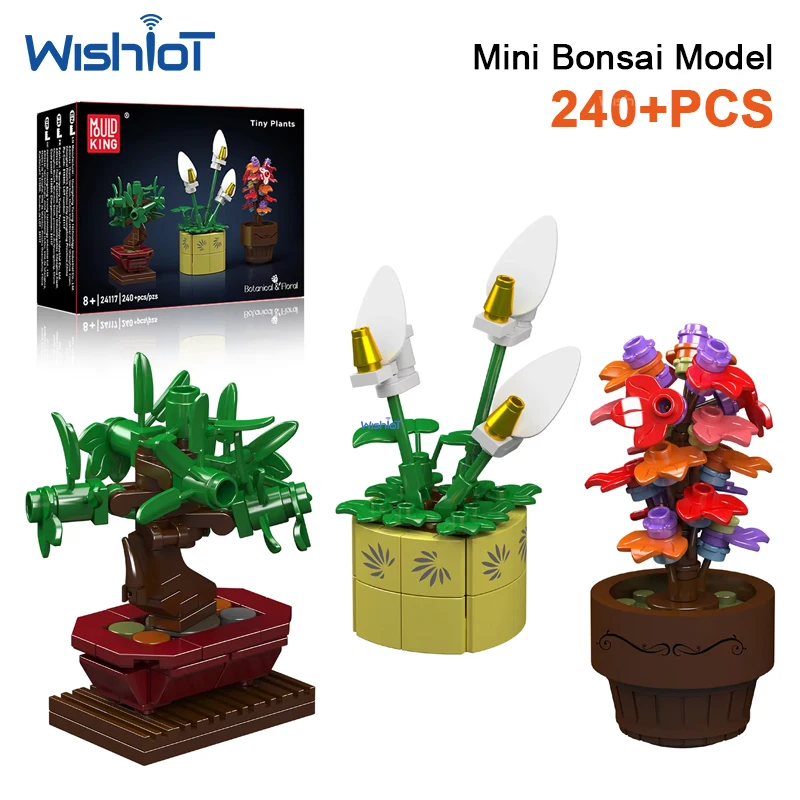 Mould King Potted Plant Building Block Set Creative Home Decor Small Granule Assembly Educational Toy for Holiday Kids Gift
Mould King Potted Plant Building Block Set Creative Home Decor Small Granule Assembly Educational Toy for Holiday Kids Gift