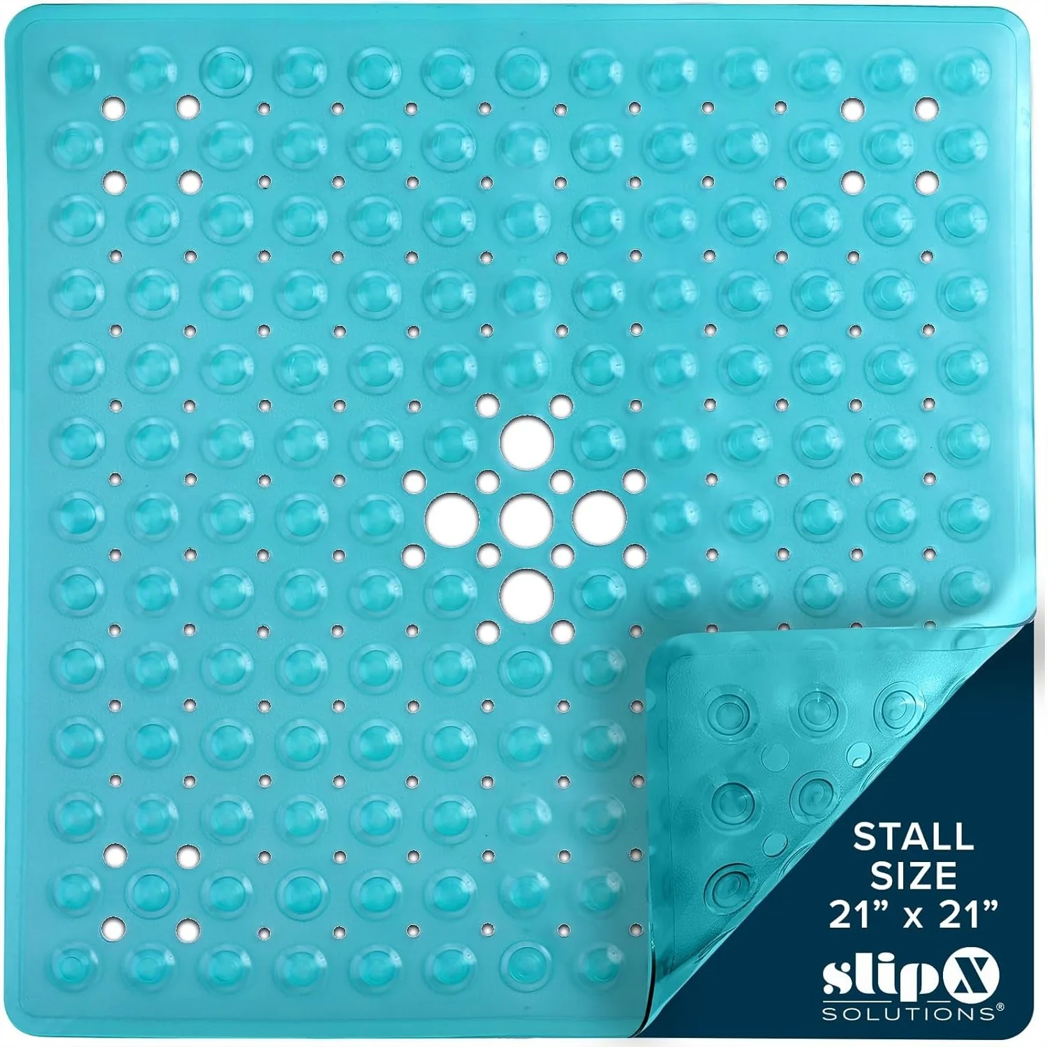 Non-Slip Shower Mat 21x21 Inch, Grippy Textured Surface, 25% Stronger Suction Cups, Anti-Slip Floor Mat for Bathtub & Shower,
Non-Slip Shower Mat 21x21 Inch, Grippy Textured Surface, 25% Stronger Suction Cups, Anti-Slip Floor Mat for Bathtub & Shower,