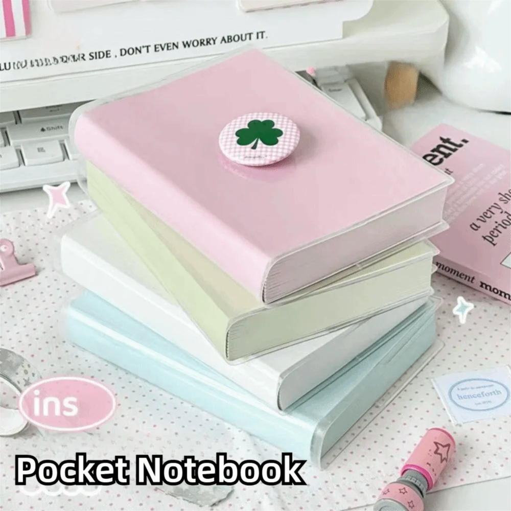 Aesthetic Colorful Ins Pocket Notebook Cute Small Thicken DIY Travel Journal Transparent Cover Portable A6 Notepad College
Aesthetic Colorful Ins Pocket Notebook Cute Small Thicken DIY Travel Journal Transparent Cover Portable A6 Notepad College