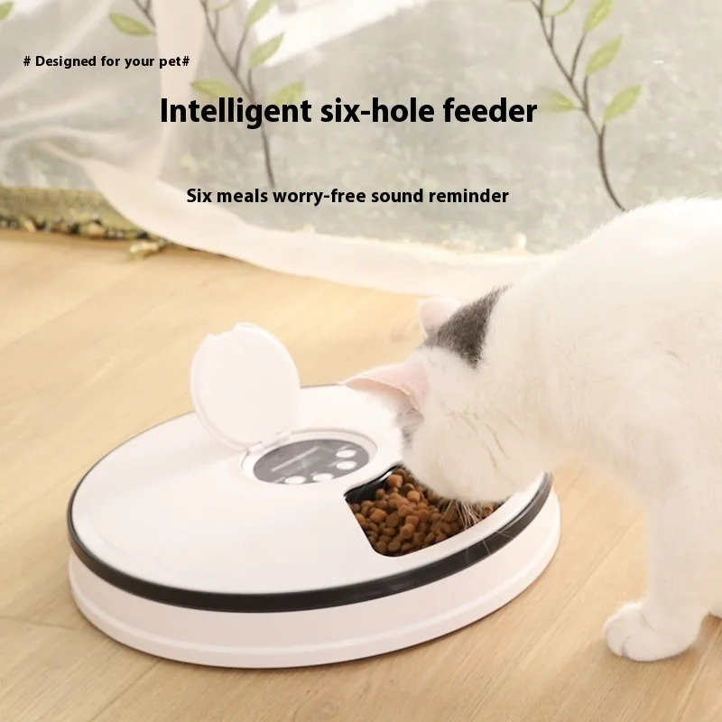 6-Hole Smart Pet Feeder Automatic Cat Dog Food Dispenser Programmable Timer Portion Control Meal Schedule
6-Hole Smart Pet Feeder Automatic Cat Dog Food Dispenser Programmable Timer Portion Control Meal Schedule
