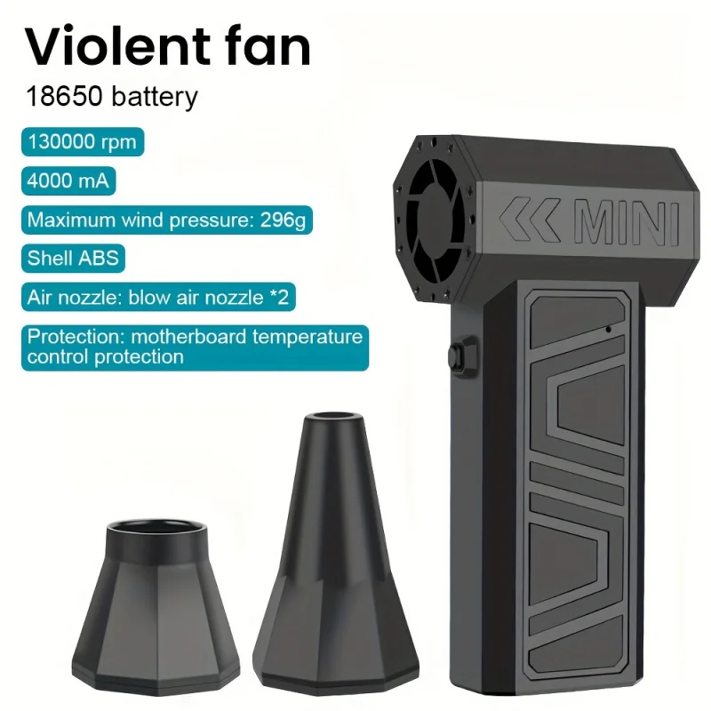 Высокоскоростной портативный вентилятор с бесщеточным двигателем, перезаряжаемый через USB, с подсветкой для выдувания снега, кемпинга и салона автомобиля
Высокоскоростной портативный вентилятор с бесщеточным двигателем, перезаряжаемый через USB, с подсветкой для выдувания снега, кемпинга и салона автомобиля