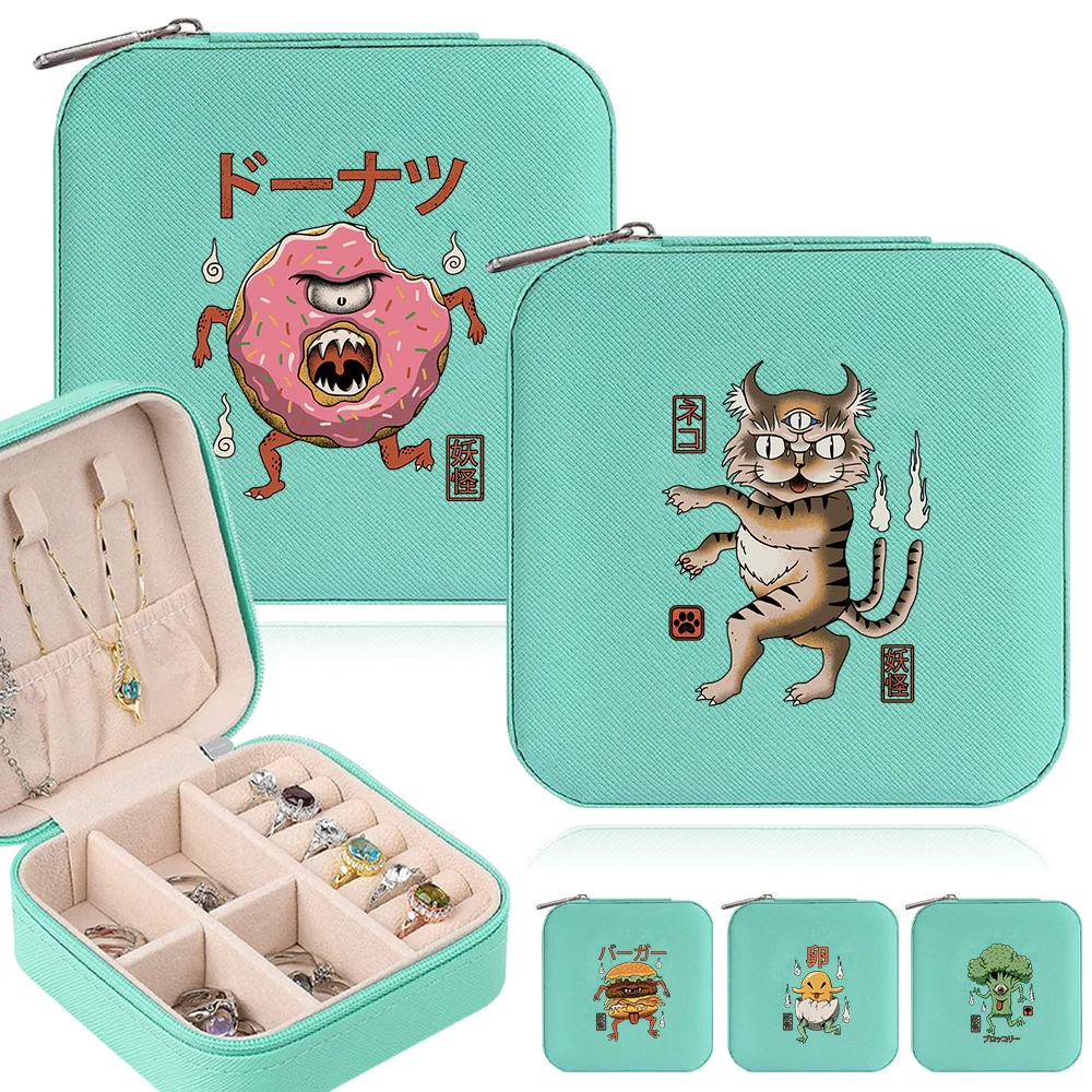 Mini Square Jewelry Box Women's Fashion Storage Case Cute Monster Pattern Series Zipper PU Leather Jewelry Organizer Case
Mini Square Jewelry Box Women's Fashion Storage Case Cute Monster Pattern Series Zipper PU Leather Jewelry Organizer Case
