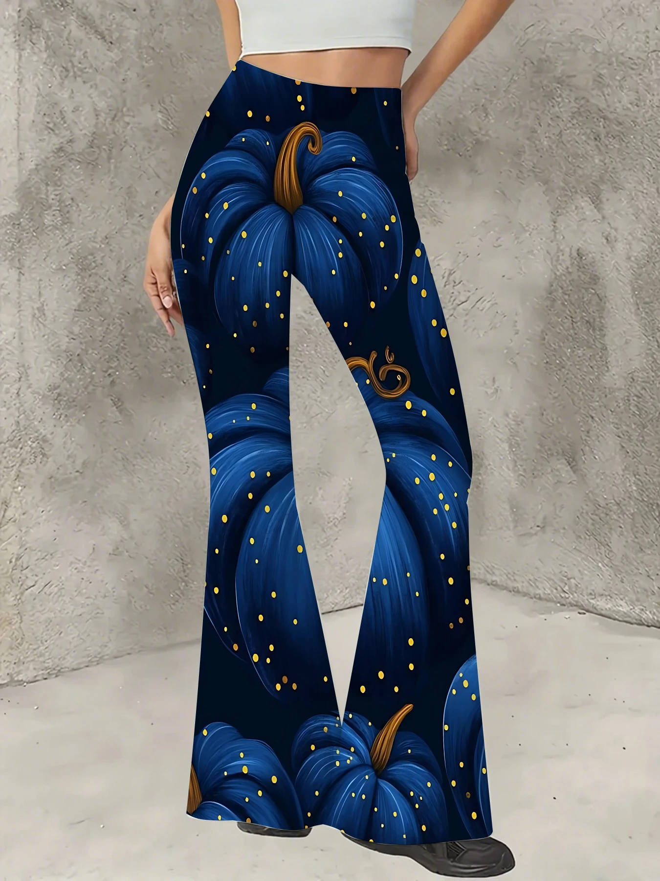Women's Print Flare Pants Casual High Waist Knit Bell Bottom Trousers Boho
Women's Print Flare Pants Casual High Waist Knit Bell Bottom Trousers Boho