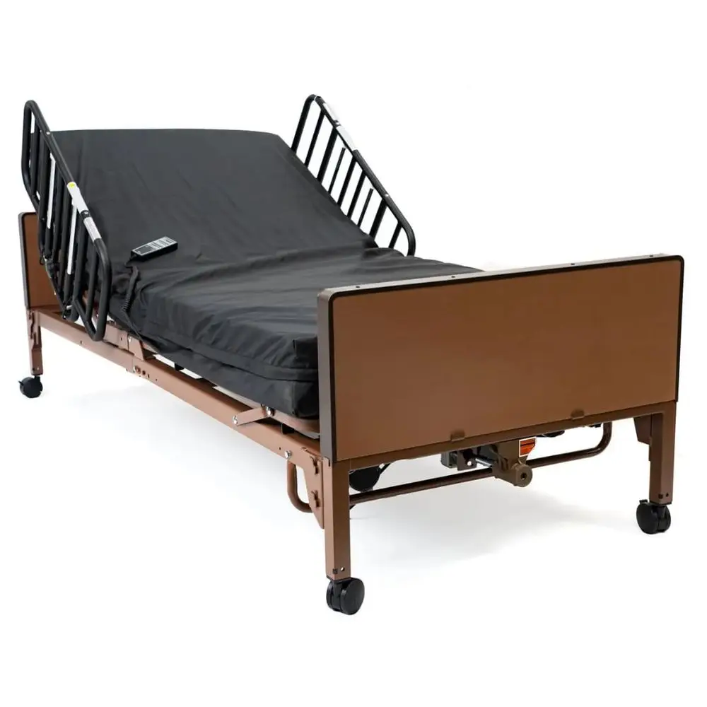 Hospital Bed for Home Use Includes Foam Mattress, Half Rails Adjustabe Medical Bed Set
Hospital Bed for Home Use Includes Foam Mattress, Half Rails Adjustabe Medical Bed Set