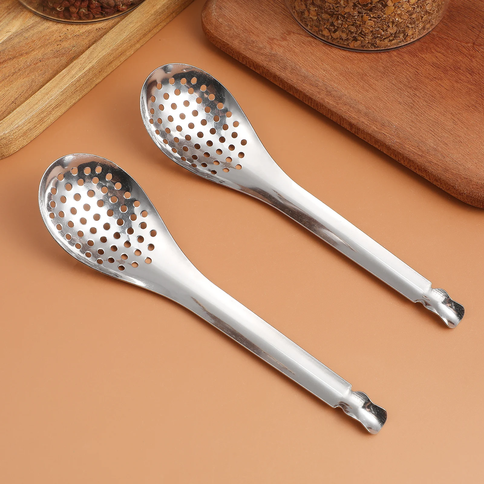 2pcs Stainless Colander Caviar Fine Mesh Strainer Small Spoon Strainer Spoon Kitchen Tool Home Restaurant Bar Drain
2pcs Stainless Colander Caviar Fine Mesh Strainer Small Spoon Strainer Spoon Kitchen Tool Home Restaurant Bar Drain