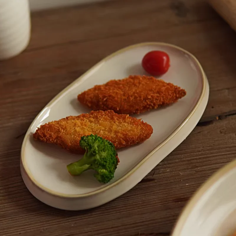 Oval Fish Plate, Folded Ceramic Plate, Restaurant Specialty Food Utensils, Cold Dish Plate, Household Utensils, Fruit Plate
Oval Fish Plate, Folded Ceramic Plate, Restaurant Specialty Food Utensils, Cold Dish Plate, Household Utensils, Fruit Plate