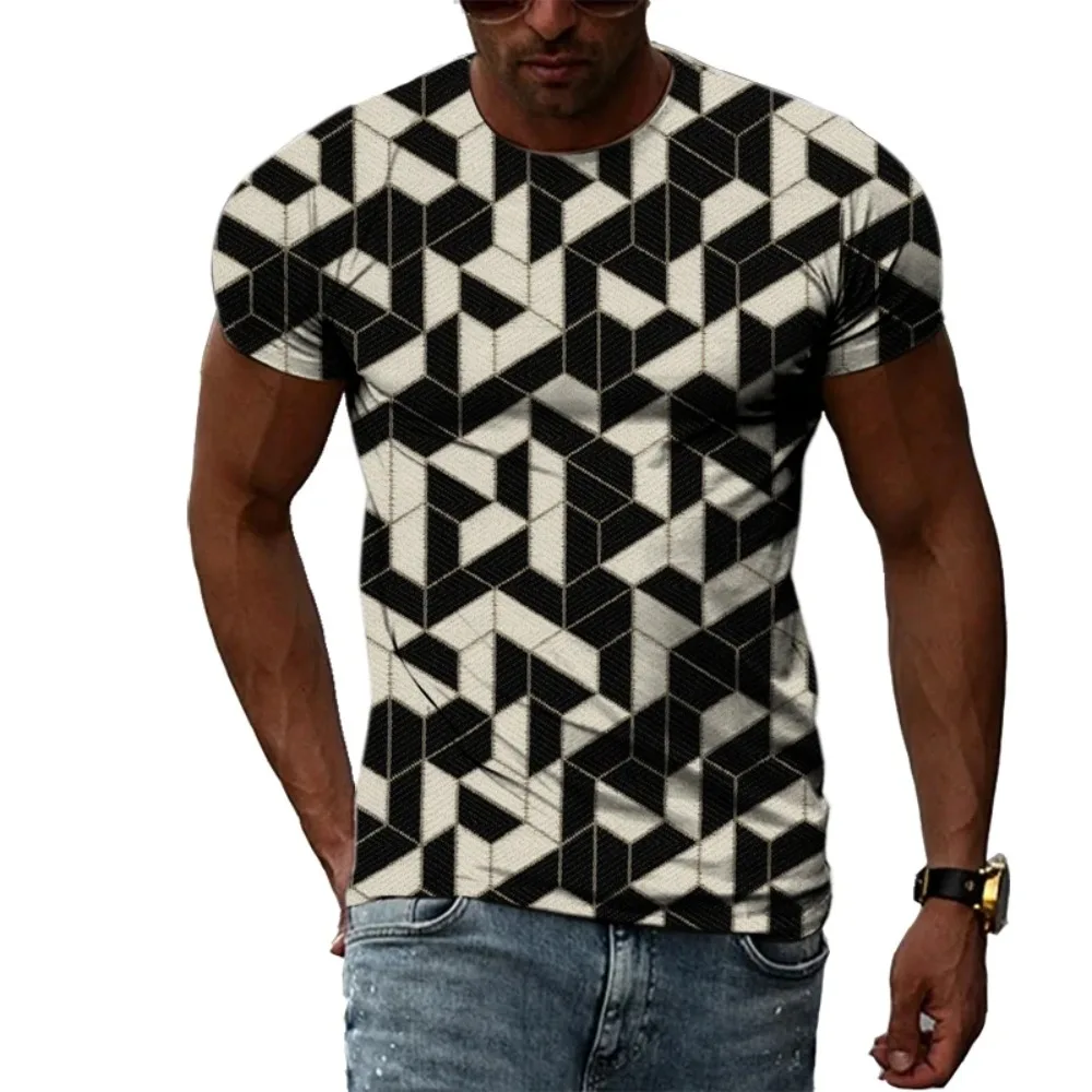 Summer Trend Personalized Men's T-shirt 3D Geometric Three-dimensional Graphic Printing Short-sleeved Fashion Sports Quality Top
Summer Trend Personalized Men's T-shirt 3D Geometric Three-dimensional Graphic Printing Short-sleeved Fashion Sports Quality Top