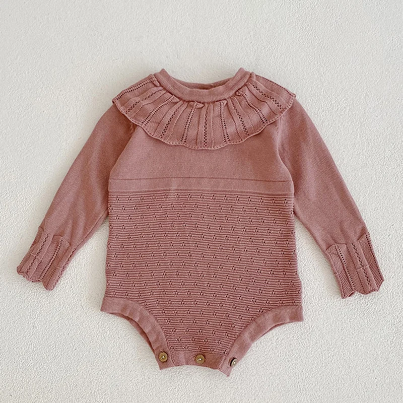 2024 New Spring Infant Baby Girl Knitting Bodysuits Long Sleeved Solid Color Knit Newborn Baby Girl Jumpsuit Children Clothes
2024 New Spring Infant Baby Girl Knitting Bodysuits Long Sleeved Solid Color Knit Newborn Baby Girl Jumpsuit Children Clothes