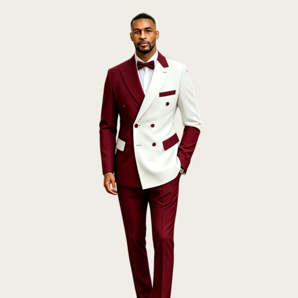 Mophiel Men Suits with Double Breasted Wedding Party Tuxedos Peaked Lapel Prom Slim Fit Blazer Business Jacket+Pants Customized
Mophiel Men Suits with Double Breasted Wedding Party Tuxedos Peaked Lapel Prom Slim Fit Blazer Business Jacket+Pants Customized