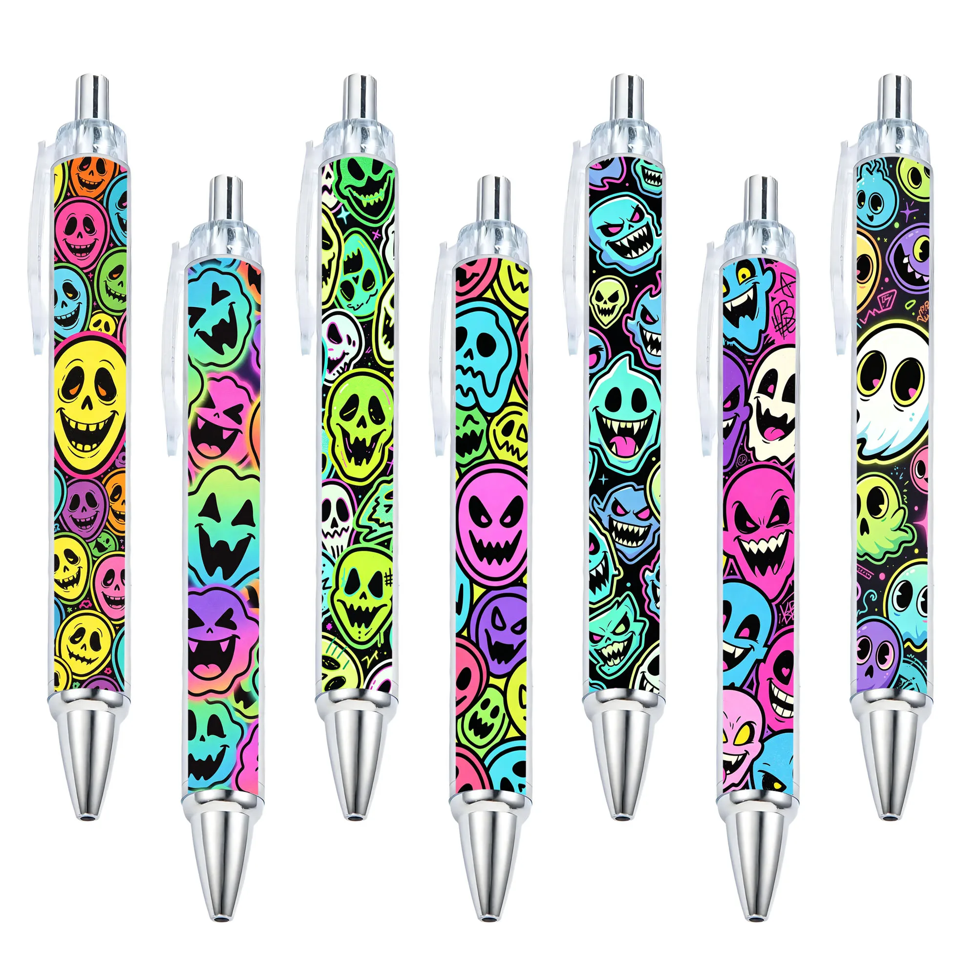 7pcs Ghost Face Theme Press Ballpoint Pen Pattern Random Starting Season Students Daily Writing Ballpoint Pen
7pcs Ghost Face Theme Press Ballpoint Pen Pattern Random Starting Season Students Daily Writing Ballpoint Pen