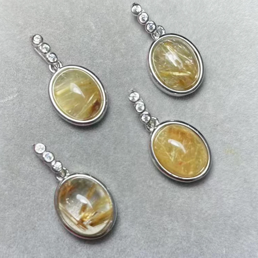 925 sterling silver natural 8*10mm golden rutile quartz pendant charms for diy making necklace earrings
925 sterling silver natural 8*10mm golden rutile quartz pendant charms for diy making necklace earrings