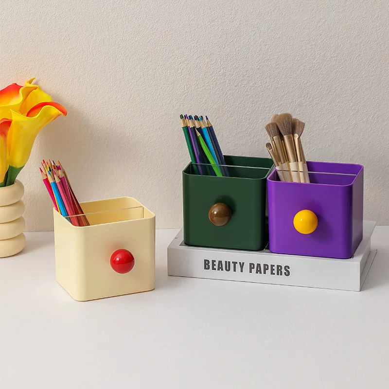 Memphis Style Office Stationery Pen Holder Desktop Oil Painting Brush Organizer Storage Box Portable Luxury ABS Material Desk...
Memphis Style Office Stationery Pen Holder Desktop Oil Painting Brush Organizer Storage Box Portable Luxury ABS Material Desk...