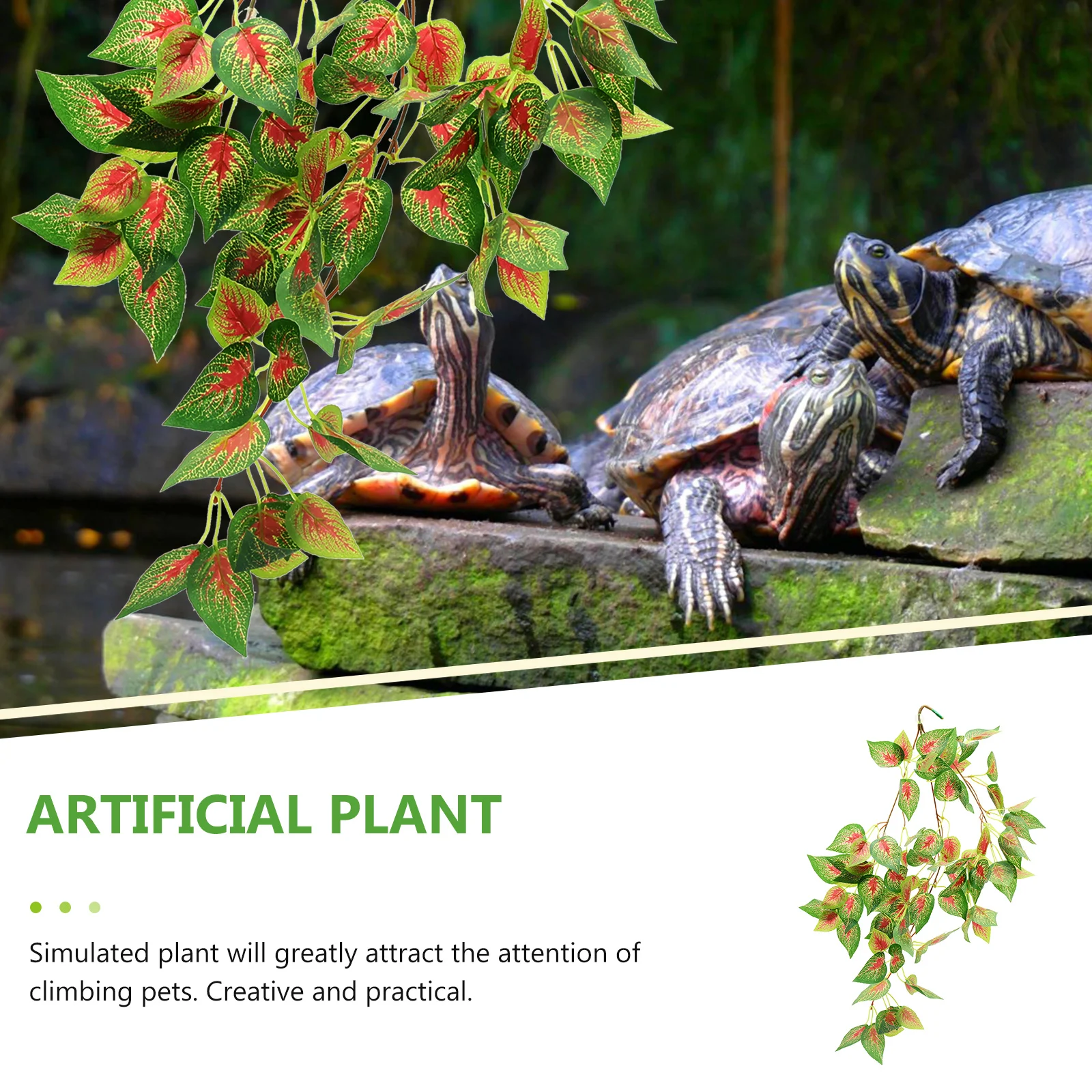 Bright Green Faux Plants Decorative Leaves for Reptile Terrariums Lifelike Plastic Wear resistant Pet Cage Accessories Vivid
Bright Green Faux Plants Decorative Leaves for Reptile Terrariums Lifelike Plastic Wear resistant Pet Cage Accessories Vivid