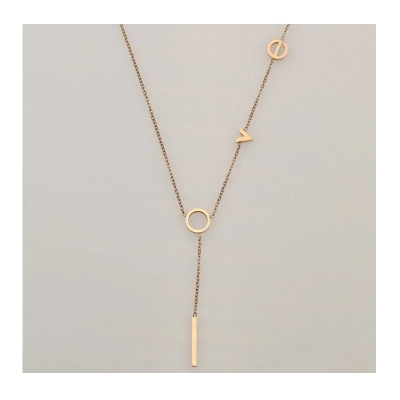 New Necklace Women's Gold Niche Design Clavicle Chain Titanium Steel Neck Chain Korean Version Korean Style
New Necklace Women's Gold Niche Design Clavicle Chain Titanium Steel Neck Chain Korean Version Korean Style