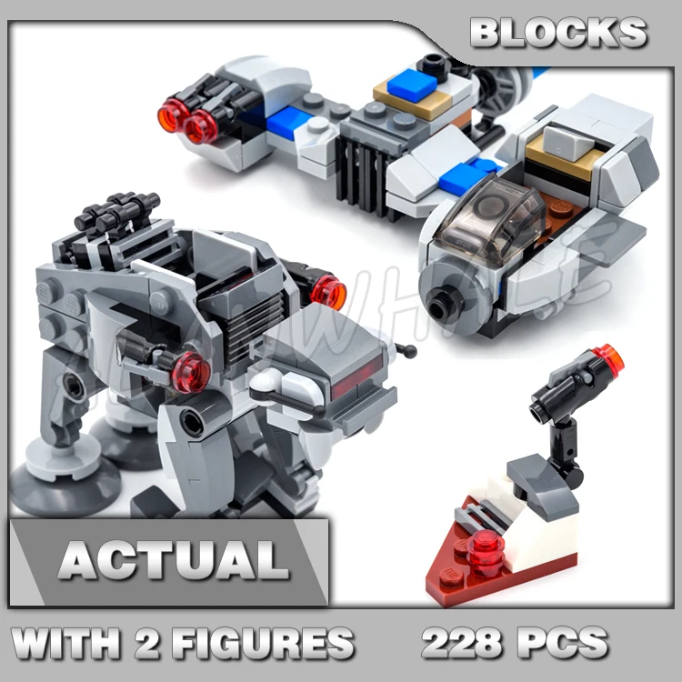 228 шт., Ski Speeder vs. First Order Heavy Walker Fighters, двойная упаковка 11427, строительные блоки, игрушка, совместимая с моделью
228 шт., Ski Speeder vs. First Order Heavy Walker Fighters, двойная упаковка 11427, строительные блоки, игрушка, совместимая с моделью