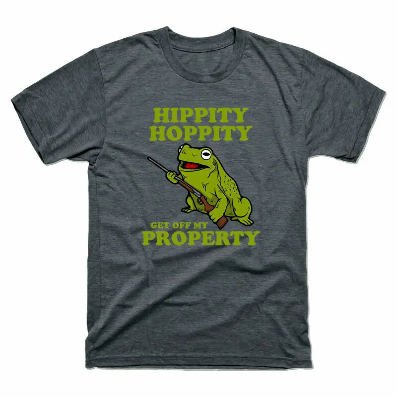 Hippity Hoppity Get Off My Property Funny Shirt Tee Short Sleeve Cotton T-shirt
Hippity Hoppity Get Off My Property Funny Shirt Tee Short Sleeve Cotton T-shirt