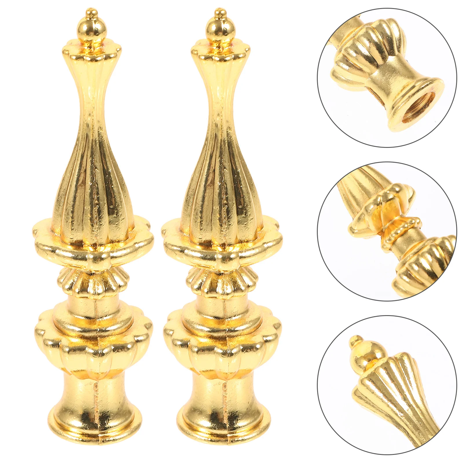 4Pcs Metal Decorative Finial Knob for Lamp Shade Top Floor Table Desk Light Fixture Compact Design Elegant Appearance Easy
4Pcs Metal Decorative Finial Knob for Lamp Shade Top Floor Table Desk Light Fixture Compact Design Elegant Appearance Easy